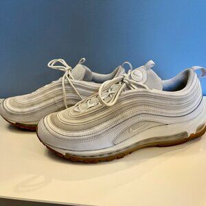 Nike Air Max 97 White/White-Gum Light Brown Mens US 11 DJ2740100